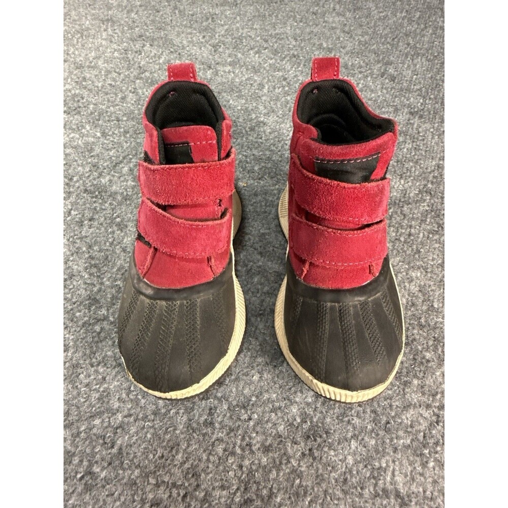 SOREL Kids Snow Boots Red & Black Size 11 – Waterproof Winter Outdoor Boots